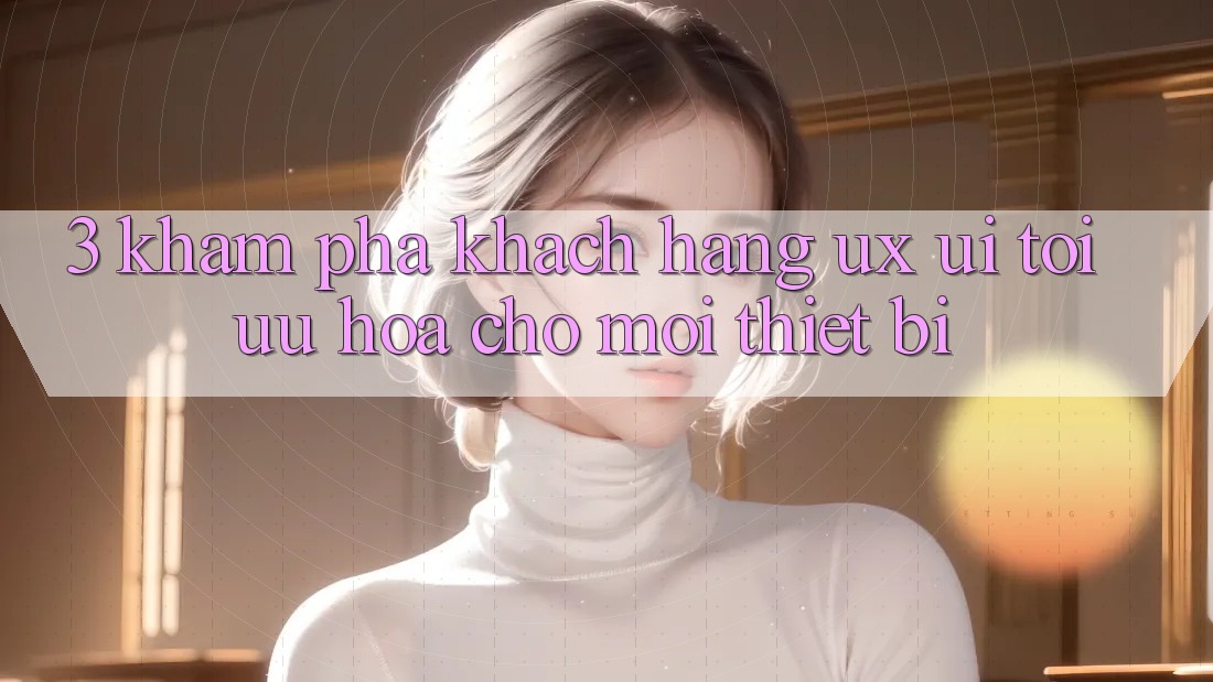 3. Khám phá Khách hàng (UX/UI): Tối Ưu Hóa Cho Mọi Thiết Bị 3. Khám phá Khách hàng (UX/UI): Tối Ưu Hóa Cho Mọi Thiết Bị