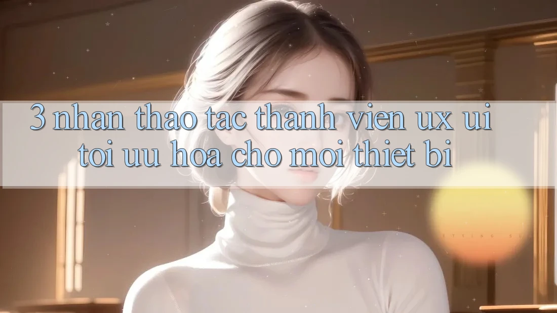 3. Nhận thao tác Thành viên (UX/UI): Tối Ưu Hóa Cho Mọi Thiết Bị 3. Nhận thao tác Thành viên (UX/UI): Tối Ưu Hóa Cho Mọi Thiết Bị
