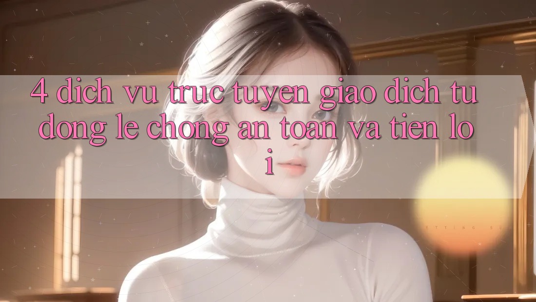 4. Dịch vụ trực tuyến Giao dịch Tự Động: Lẹ Chóng, An Toàn Và Tiện Lợi