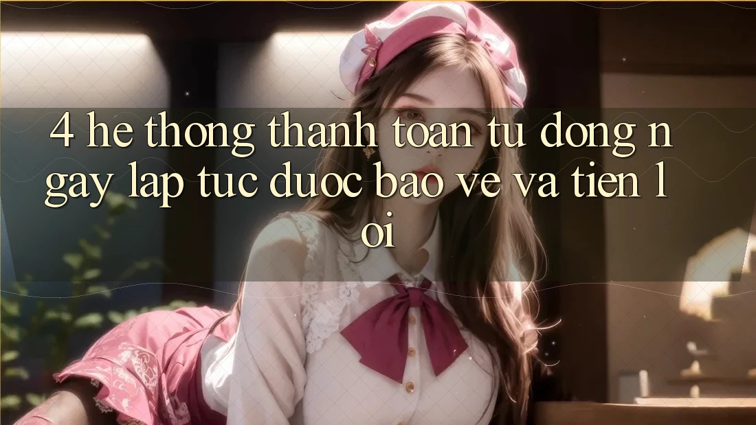 4. Hệ Thống Thanh Toán Tự Động: Ngay lập tức, Được bảo vệ Và Tiện Lợi
