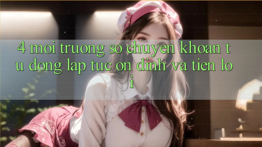 4. Môi trường số Chuyển khoản Tự Động: Lập tức, Ổn định Và Tiện Lợi 4. Môi trường số Chuyển khoản Tự Động: Lập tức, Ổn định Và Tiện Lợi