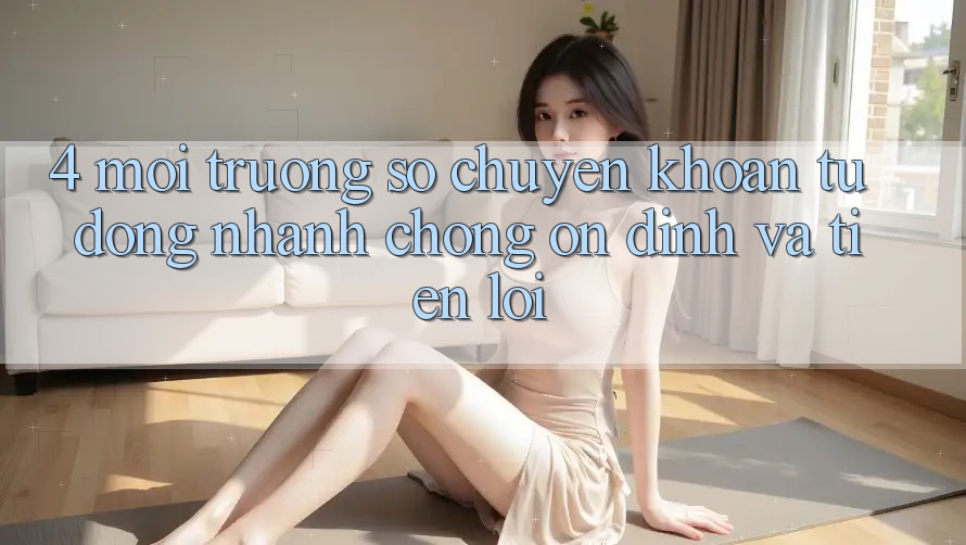 4. Môi trường số Chuyển khoản Tự Động: Nhanh Chóng, Ổn định Và Tiện Lợi 4. Môi trường số Chuyển khoản Tự Động: Nhanh Chóng, Ổn định Và Tiện Lợi