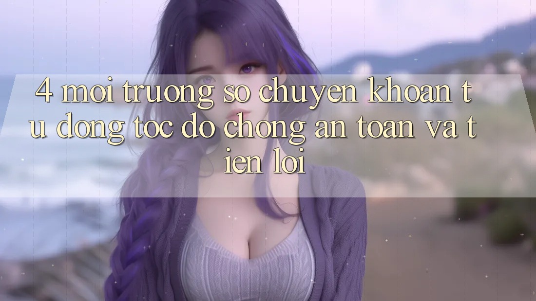 4. Môi trường số Chuyển khoản Tự Động: Tốc độ Chóng, An Toàn Và Tiện Lợi