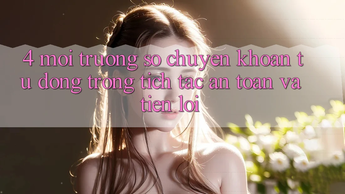 4. Môi trường số Chuyển khoản Tự Động: Trong tích tắc, An Toàn Và Tiện Lợi 4. Môi trường số Chuyển khoản Tự Động: Trong tích tắc, An Toàn Và Tiện Lợi