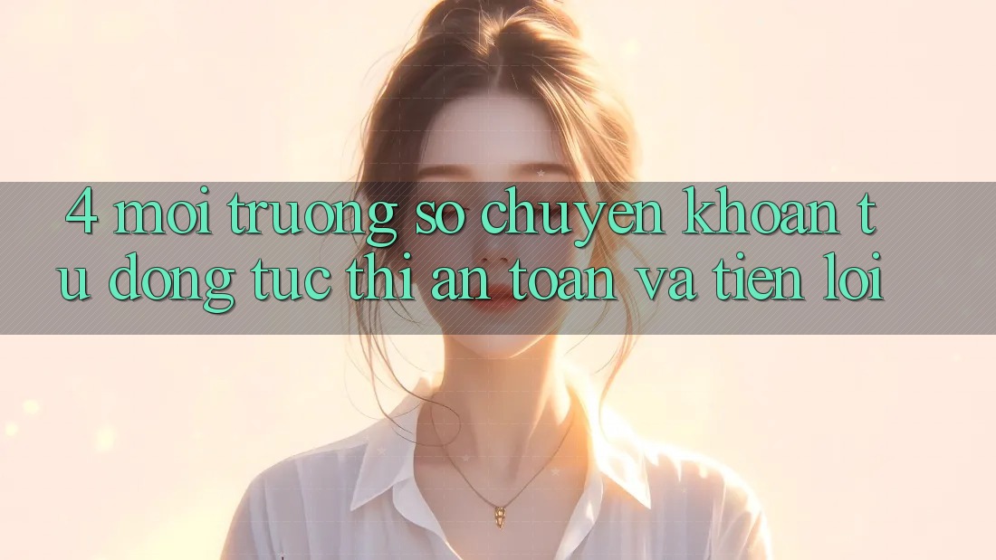 4. Môi trường số Chuyển khoản Tự Động: Tức thì, An Toàn Và Tiện Lợi 4. Môi trường số Chuyển khoản Tự Động: Tức thì, An Toàn Và Tiện Lợi