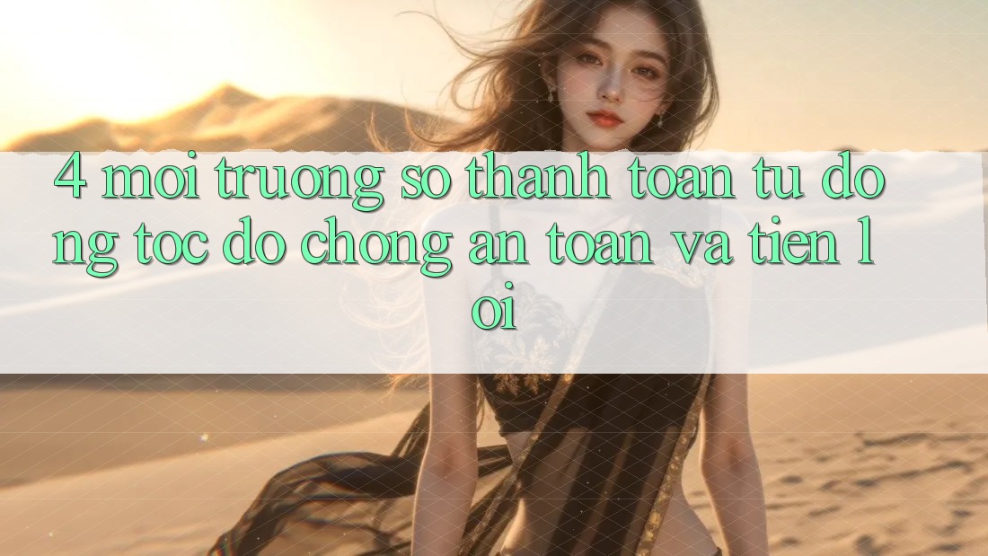 4. Môi trường số Thanh Toán Tự Động: Tốc độ chóng, An Toàn Và Tiện Lợi 4. Môi trường số Thanh Toán Tự Động: Tốc độ chóng, An Toàn Và Tiện Lợi