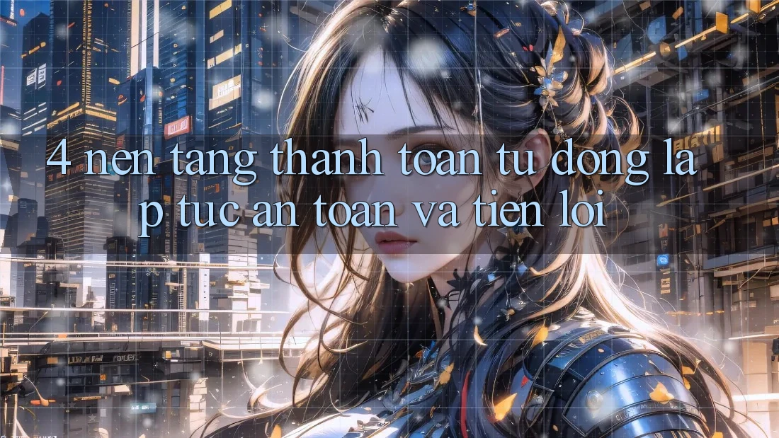 4. Nền tảng Thanh Toán Tự Động: Lập tức, An Toàn Và Tiện Lợi
