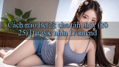 Cách nào Bet22 cho tân thủ (2025) từ góc nhìn frontend